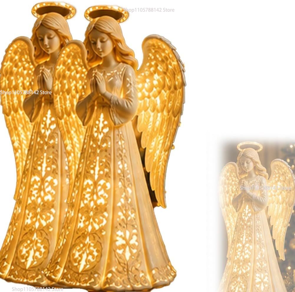 Christmas Angel Blessing Wall  - Lighting Christmas Decor 评论和价格