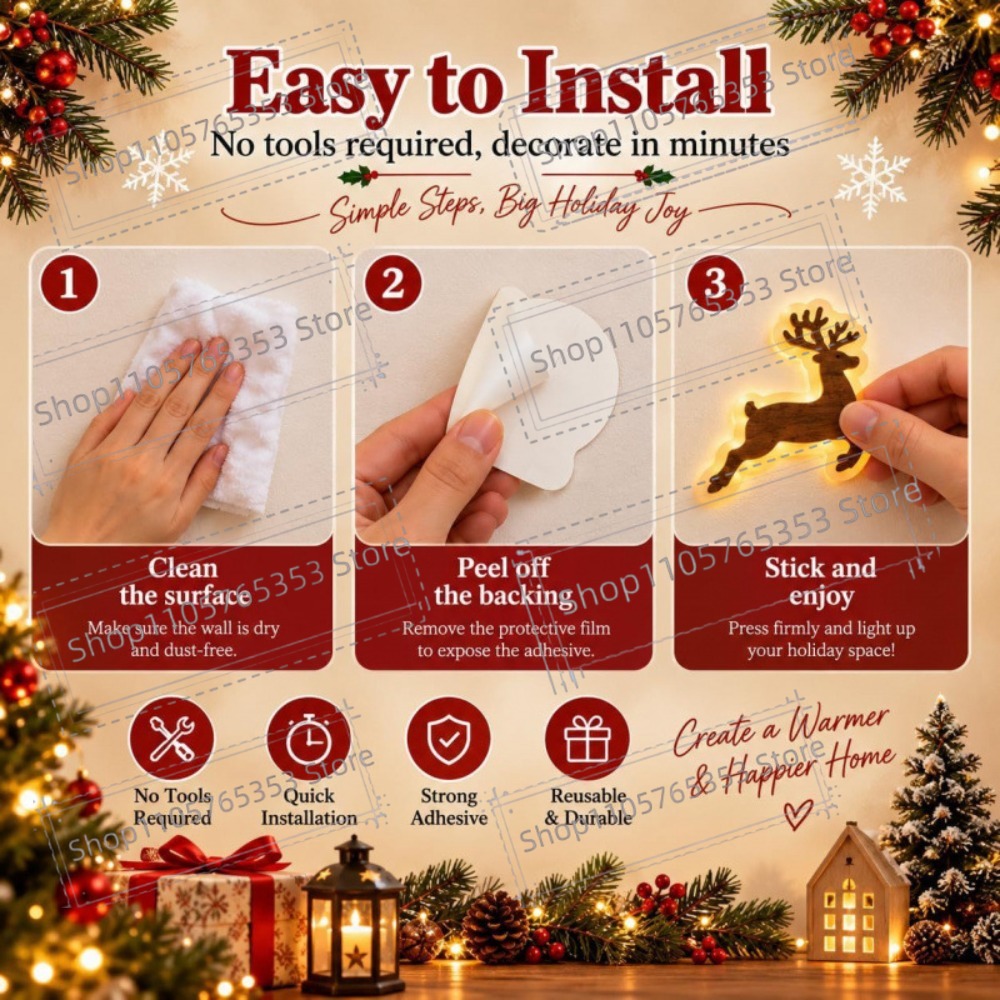 2027 Reindeer Glow Christmas D - Lighting Christmas Decor 评论和价格