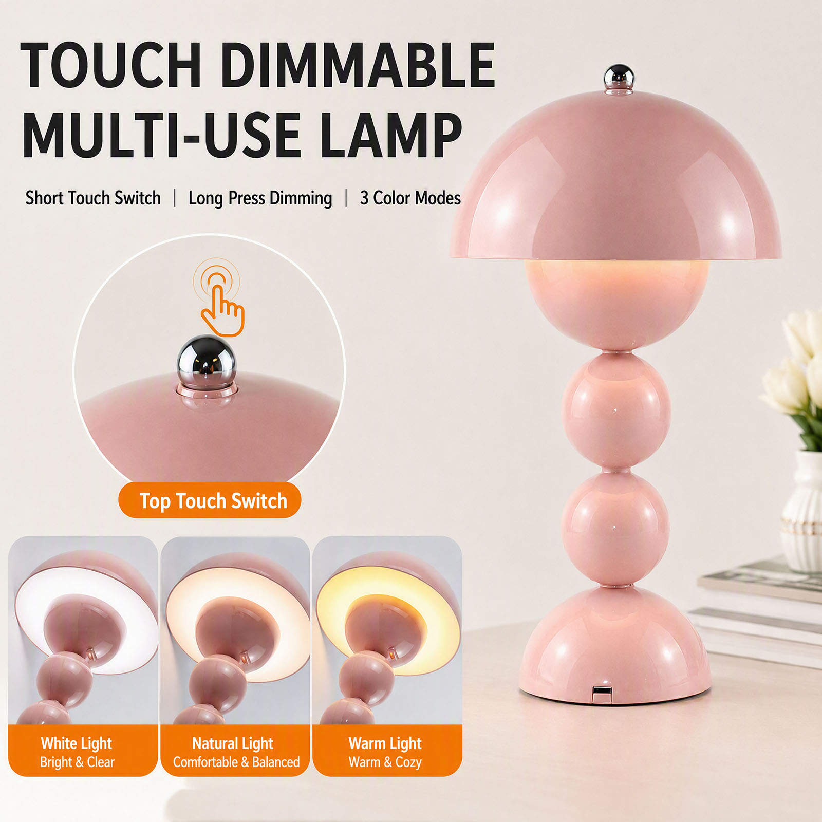 Vintage Mushroom Table Lamp US - Lighting Decor Bedroom 评论和价格