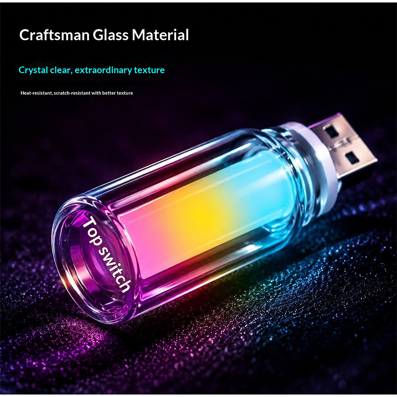 USB Glass Bottle RGB Ambient L - Lighting Mcqueen Bedroom Decor 评论和价格