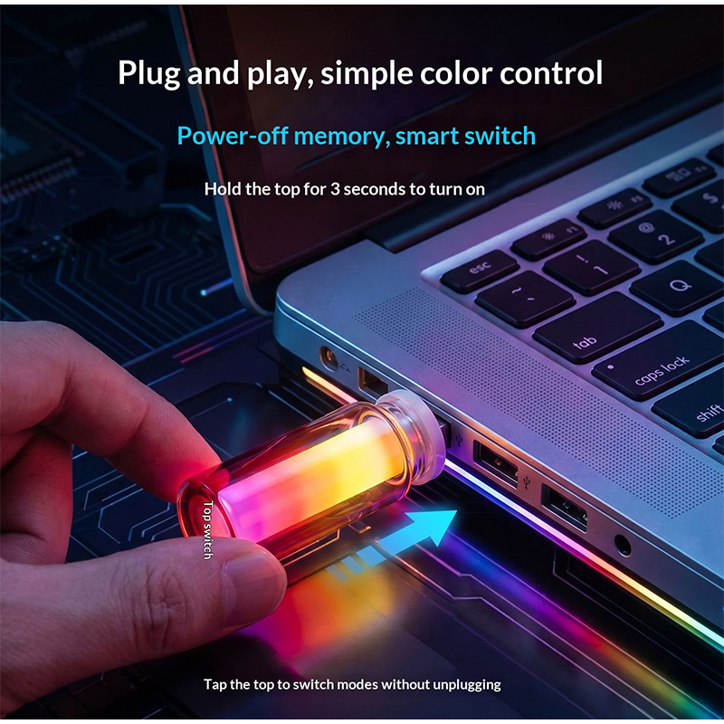 USB Glass Bottle RGB Ambient L - Lighting Mcqueen Bedroom Decor 评论和价格