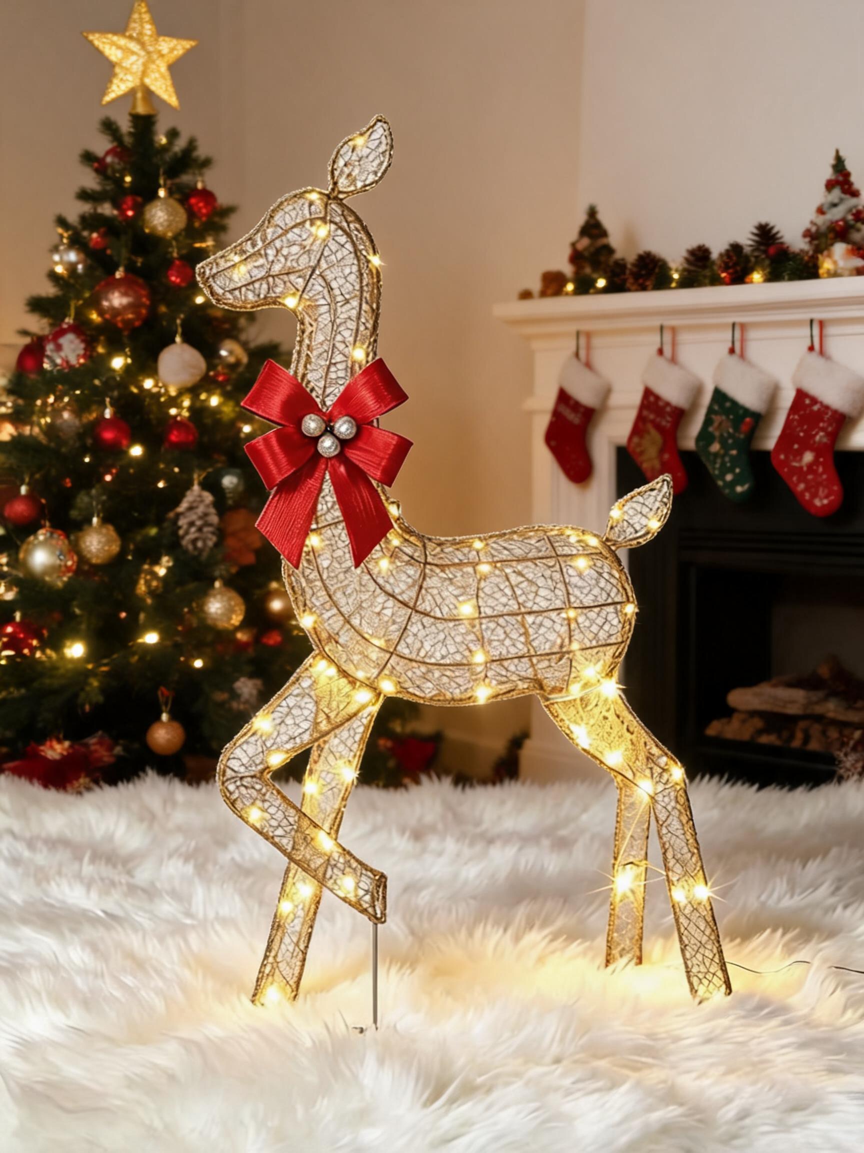 3 Pieces Lighted Christmas Dee - Up Lighting Decor 评论和价格